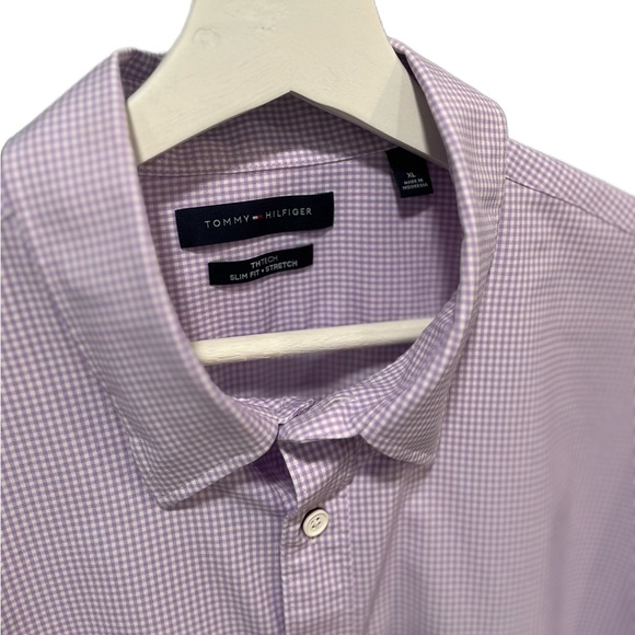 Tommy Hilfiger Men’s THtech Slim Fit Stretch Dress Shirt XL - Picture 3 of 3